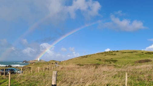Rainbow at Godrevy